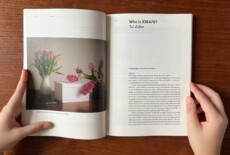 Hands holding a book open