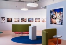 Installation view of the Sharing Stories exhibition at the Weltmuseum Wien, 2017