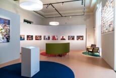 Installation view of the Sharing Stories exhibition at the Weltmuseum Wien, 2017